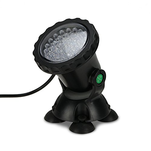 Product Cover MUCH Underwater Light, Waterproof  IP 68 Submersible  Spotlight with 36-LED Bulbs 3.5W Color Changing Spot Light for Aquarium Garden Pond Pool Tank Fountain Waterfall