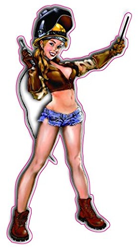 Product Cover Daisy Duke Welding Pinup Girl Decal 6