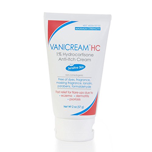 Product Cover Vanicream 1% Hydrocortisone Anti-Itch Cream | Maximum OTC Strength | Fragrance and Gluten Free | For Sensitive Skin | 2 Ounce