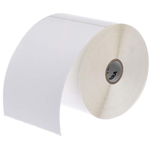 Product Cover Zebra - 4 x 6 in Thermal Transfer Polypropylene labels, PolyPro 3000T Permanent Adhesive Shipping labels, Zebra Desktop Printer Compatible, 1 in Core - 4 rolls - 10031650SP