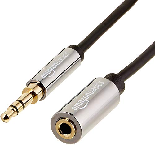Product Cover AmazonBasics Male to Female Stereo Audio Cable (Aux Extension Cable) with Gold Plated Connectors- 25 Feet (3.5mm)