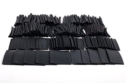 Product Cover SummitLink 415 Pcs Black Assorted Heat Shrink Tube 10 Sizes Tubing Wrap Sleeve Set Combo