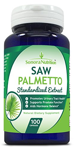 Product Cover Sonora Nutrition Saw Palmetto Standardized Extract with 85% Fatty Acids and Sterols 320 mg, 100 Capsules