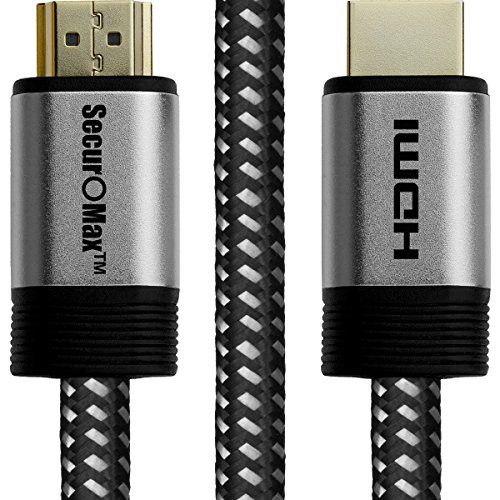 Product Cover SecurOMax HDMI Cable (4K 60Hz, HDMI 2.0, 18Gbps) with Braided Cord, 10 Feet