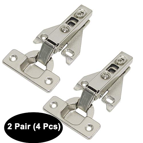 Product Cover 2 pairs Face Frame Concealed Kitchen Cabinet Door Hinges Full Overlay