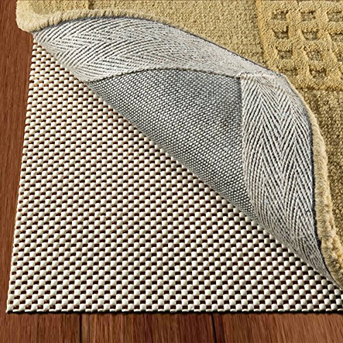 Product Cover DoubleCheck Products Non Slip Rug Pad Size 8 X 10 for Hard Surface Floors Extra Strong Grip and Thick Padding
