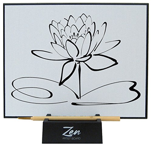 Product Cover Zen Artist Board, Paint with Water Relaxation Meditation Art, Relieve Stress, Large Magic Painting Board Drawing with Watercolor, Bamboo Brush