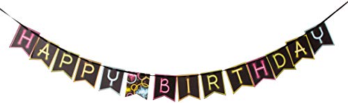 Product Cover Shaped Ribbon Banner 'Happy Birthday', One Size.