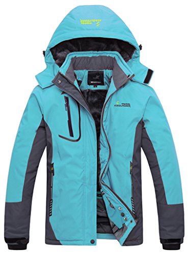 Product Cover Wantdo Women's Mountain Waterproof Ski Jacket Windproof Rain Jacket Winter Warm Snow Coat