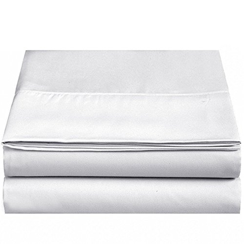 Product Cover 4U LIFE Flat Sheet-Ultra Soft & Comfortable Microfiber,White, King