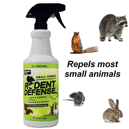 Product Cover Exterminators Choice Small Animal Protection Rodent Repellent for Rodents, Rats Squirrels mice Nesting/Chewing-All Natural-Rats, Squirrels & Others.