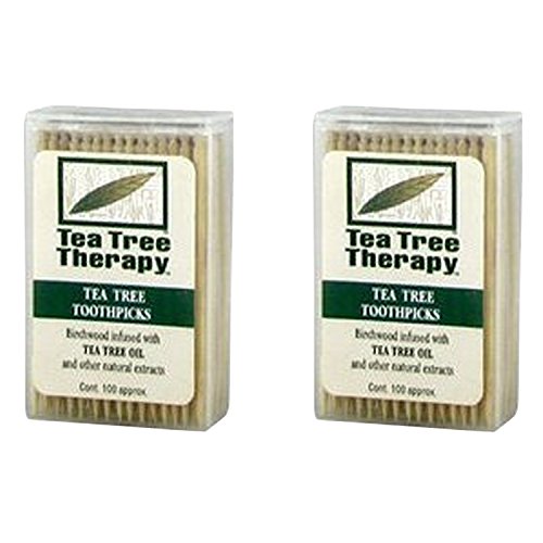 Product Cover Tea Tree Therapy - Tea Tree & Menthol Toothpicks (100 Count) (2-Pack)
