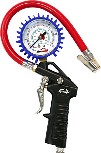 Product Cover EPAuto Heavy Duty 120 PSI Tire Inflator Gauge with Hose and Quick Connect Plug