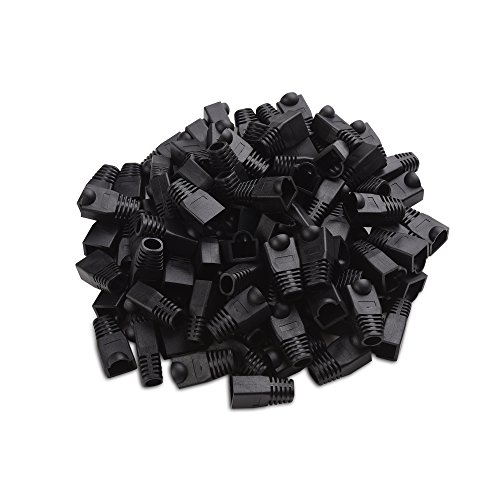 Product Cover Cable Matters 100-Pack 8mm Strain Relief Boots for Large Diameter Cable in Black