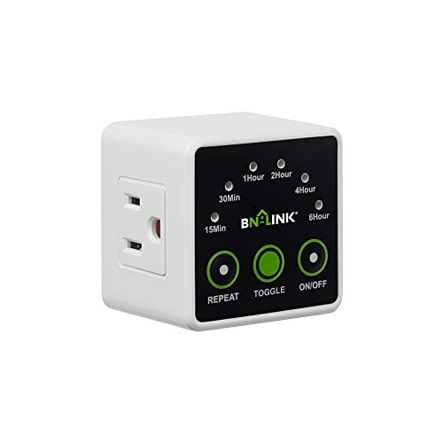 Product Cover [2020 New Version] BN-LINK Smart Digital Countdown Timer with Repeat Function Accurate Heavy Duty Small Size for Charger Vacation Security, 3 Prong Outlet, 15A/1875W ½ HP ETL Listed