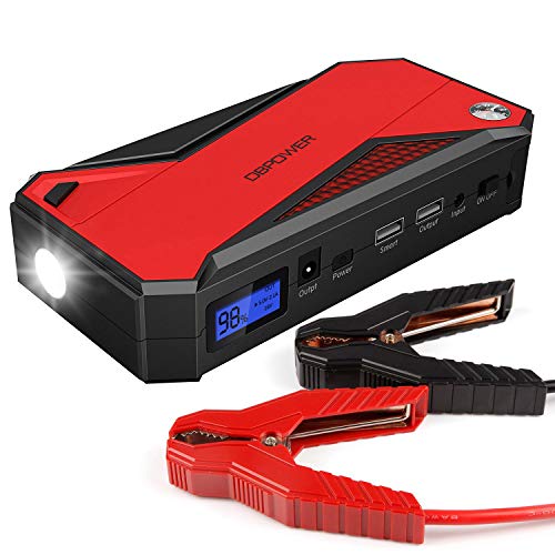 Product Cover DBPOWER 600A 18000mAh Portable Car Jump Starter (up to 6.5L Gas, 5.2L Diesel Engine) Battery Booster and Phone Charger with Smart Charging Port (Black/Red)