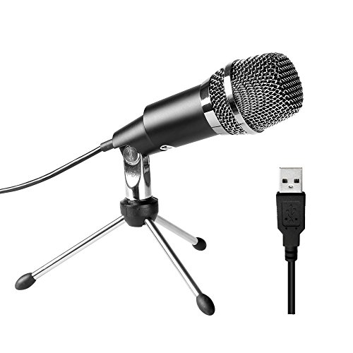 Product Cover USB Microphone,Fifine Plug &Play Home Studio USB Condenser Microphone for Skype, Recordings for YouTube, Google Voice Search, Games(Windows/Mac)-K668