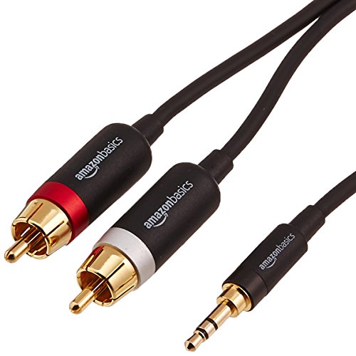 Product Cover AmazonBasics 3.5mm to 2-Male RCA Adapter Audio Stereo Cable - 8 Feet