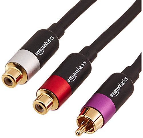 Product Cover AmazonBasics 1-Male to 2-Female RCA Y-Adapter - 12-Inches