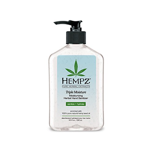 Product Cover Hempz Triple Moisture Herbal Moisturizing Hand Sanitizer, 8.5 Ounce
