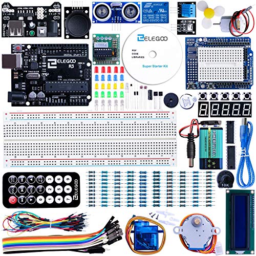 Product Cover ELEGOO UNO Project Super Starter Kit with Tutorial and UNO R3 Compatible with Arduino IDE