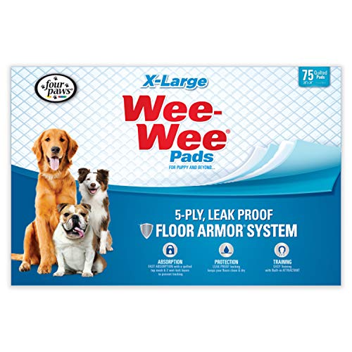 Product Cover Wee Wee Dog Pee Pads Extra Large | 75 Count | Puppy Training Pee Pads for Dogs | XL Size