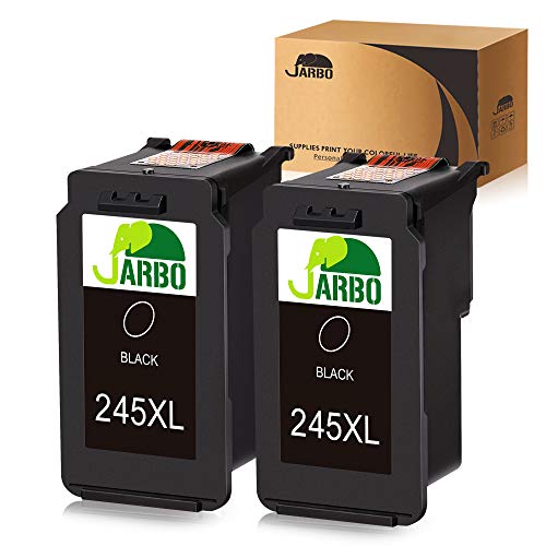 Product Cover JARBO Compatible Ink Cartridge Replacement for Canon PG-245XL 245 XL PG-243 243 Black Ink Cartridge, 2 Black, for Canon PIXMA MG2520 MG2920 MG2922 MG2924 MG2420 MG2522 MG2525 MG3020 MG2555 MX490 MX492