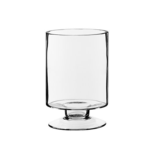 Product Cover CYS EXCEL Glass Candle Holders, Hurricane Candle Holder, Trifle Dessert Tray, Stemmed Candle Holder (Series (1) 3.75