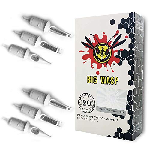Product Cover BIGWASP Professional Disposable Tattoo Needle Cartridge 5 Round Liner (5RL) 20Pcs