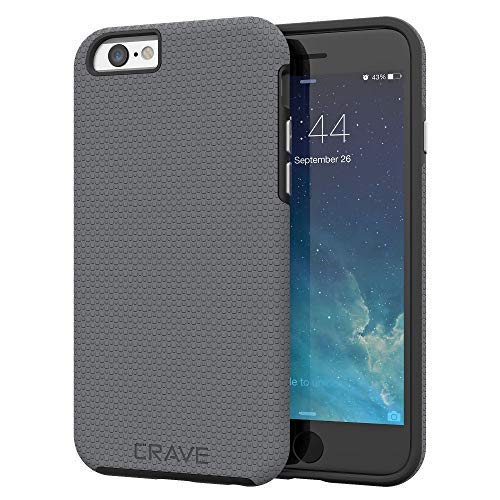 Product Cover iPhone 6S Case, iPhone 6 Case, Crave Grip Guard Protection Series Case for iPhone 6 6s (4.7 Inch) - Slate