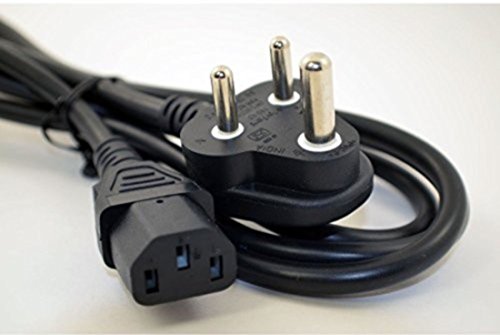 Product Cover Cables Kart Computer/Printer/Desktop/PC/SMPS Power Cable Cord Black/Pc Cable -3 Meter