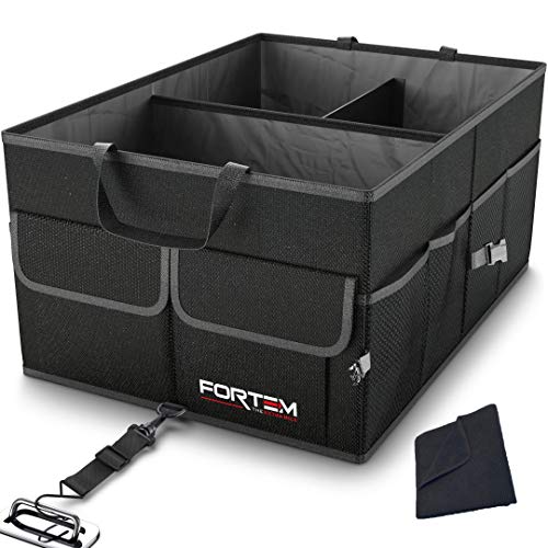 Product Cover FORTEM Car Trunk Organizer, Collapsible Storage, Non Slip Bottom, Securing Straps