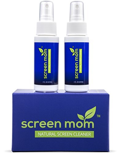 Product Cover Screen Cleaner Kit - Best for Laptop, iPad, Eyeglass, LED, LCD, TV - Includes 2 - 2oz Spray Bottles and 3 Premium Purple Microfiber Cloths - Great for Travel, Smartphone, Touchscreen, Kindle, Sunglass