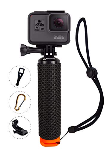 Product Cover Waterproof Floating Hand Grip Compatible with GoPro Hero 8 7 6 5 4 3 3+ 2 1 Session Black Silver Camera Handler & Handle Mount Accessories Kit for Water Sport and Action Cameras (Orange)