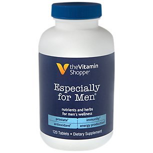 Product Cover The Vitamin Shoppe Especially for Men Multivitamin, Nutrient's Herbs for Men's Wellness, Antioxidant That Supports Energy Production, Immunity Prostate Health (120 Tablets)
