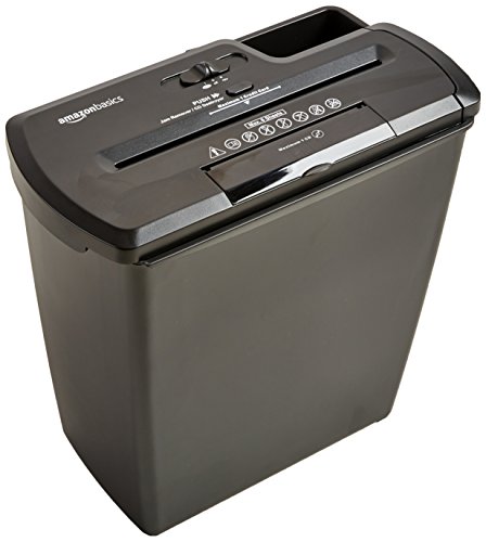 Product Cover AmazonBasics 8-Sheet Strip-Cut Paper, CD and Credit Card Home Office Shredder