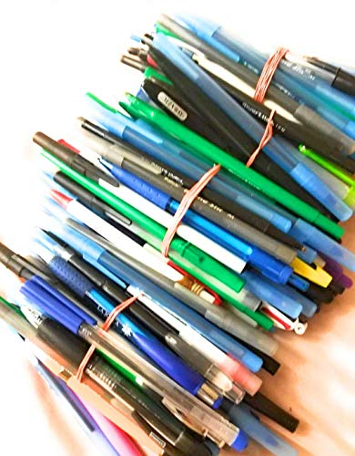 Product Cover Ballpoint Pens Wholesale Lot of 100 Misprint Ink Ball Point Plastic Retractable Mixed