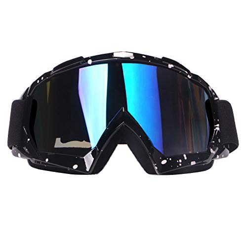 Product Cover 4-FQ Motorcycle Goggles Dirt Bike Goggles Motocross Goggles Windproof Dustproof Scratch Resistant Ski Goggles Protective Safety Glasses PU Resin
