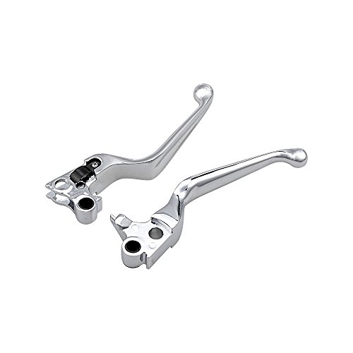 Product Cover 2X Chrome Brake Clutch Hand Levers Fit Harley Davidson Dyna XL Sportster 883 1200 Softail Fat Boy Road King