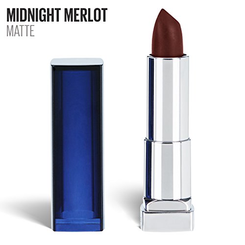 Product Cover Maybelline New York Color Sensational Red Lipstick Matte Lipstick, Midnight Merlot, 0.15 Ounce, Pack of 1