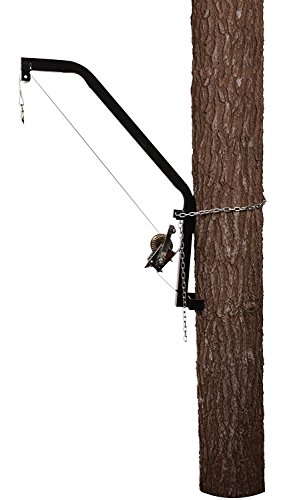 Product Cover Moultrie Hanging Feeder Hoist | Chain-and-Bracket Design | 300 lb. Capacity