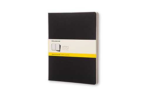 Product Cover Moleskine Cahier Journal Extra Extra Large Squared Black