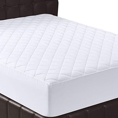 Product Cover Utopia Bedding Quilted Fitted Mattress Pad (Twin XL) - Mattress Cover Stretches up to 16 Inches Deep - Mattress Topper