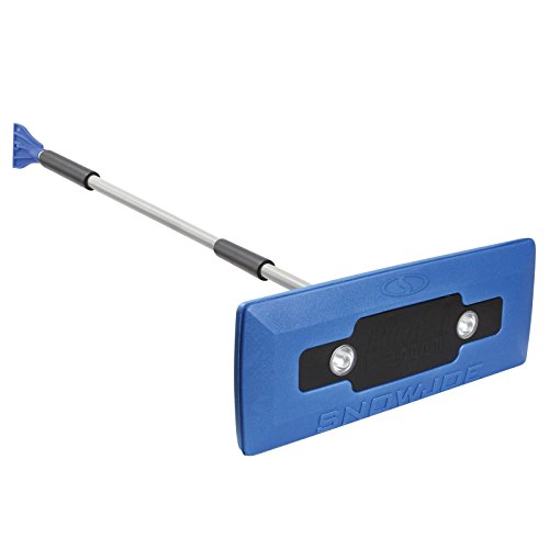 Product Cover Snow Joe SJBLZD-LED 4-In-1 Telescoping Snow Broom + Ice Scraper | 18-Inch Foam Head | Headlights (Blue)