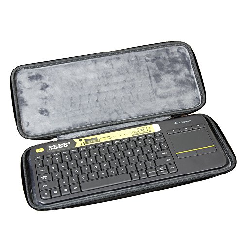 Product Cover Hermitshell Hard Travel Case Fits Logitech K400 920-007119 Plus Wireless Touch Keyboard