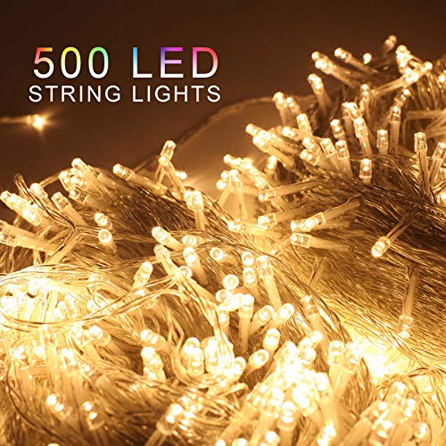 Product Cover ZOIC 500 LED Christmas Wedding Party Fairy String Lights Lamp 100 Meters (328 feet) 8 Modes 31V Memory Function Warm White