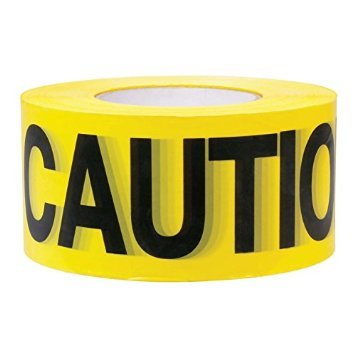 Product Cover Premium Yellow Caution Tape • 3 inch x 1000 feet • Bright Yellow w/ Bold Black Text • 3