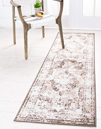 Product Cover Unique Loom Sofia Traditional Area Rug, 2' 0 x 6' 7, Light Brown