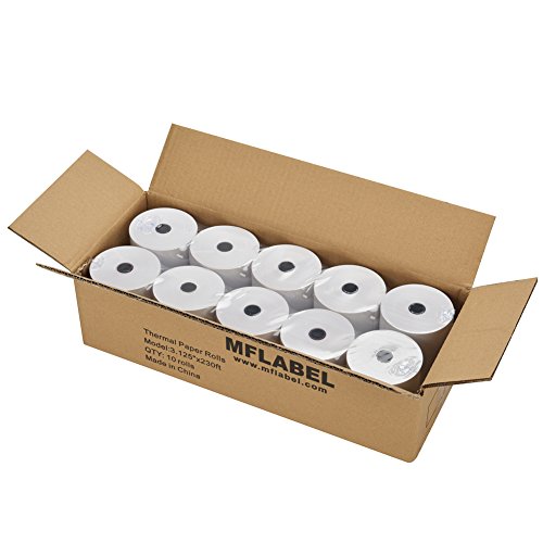 Product Cover MFLABEL 10 Rolls Thermal Receipt Paper Rolls 3-1/8 x 230ft