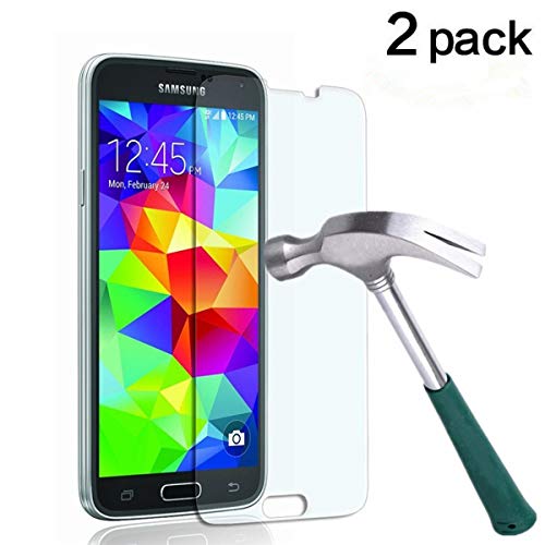 Product Cover TANTEK YYY27 HD-Clear Tempered Glass Screen Protector for Samsung Galaxy S5-2 Piece